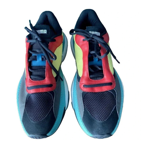 Puma Alteration Kurve 369794-02 Men's Size 17 Black Limelight - Picture 2 of 11